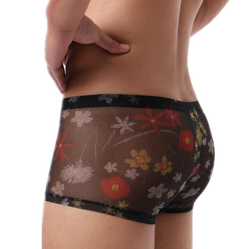 4 Pack Trippy Sheer Trunks | dmunderwear detail image 2