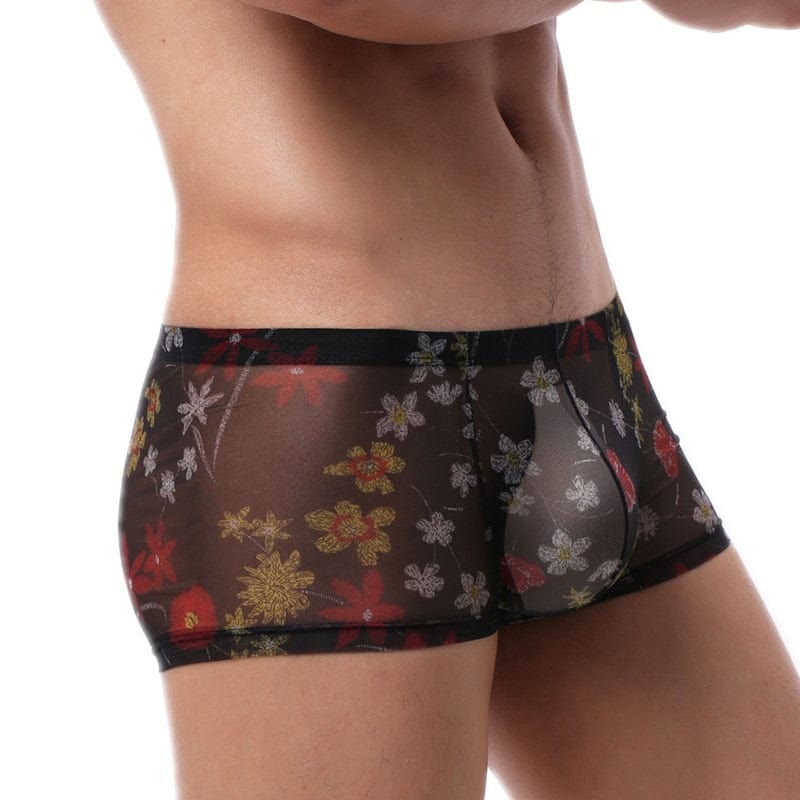 4 Pack Trippy Sheer Trunks | dmunderwear detail image 3