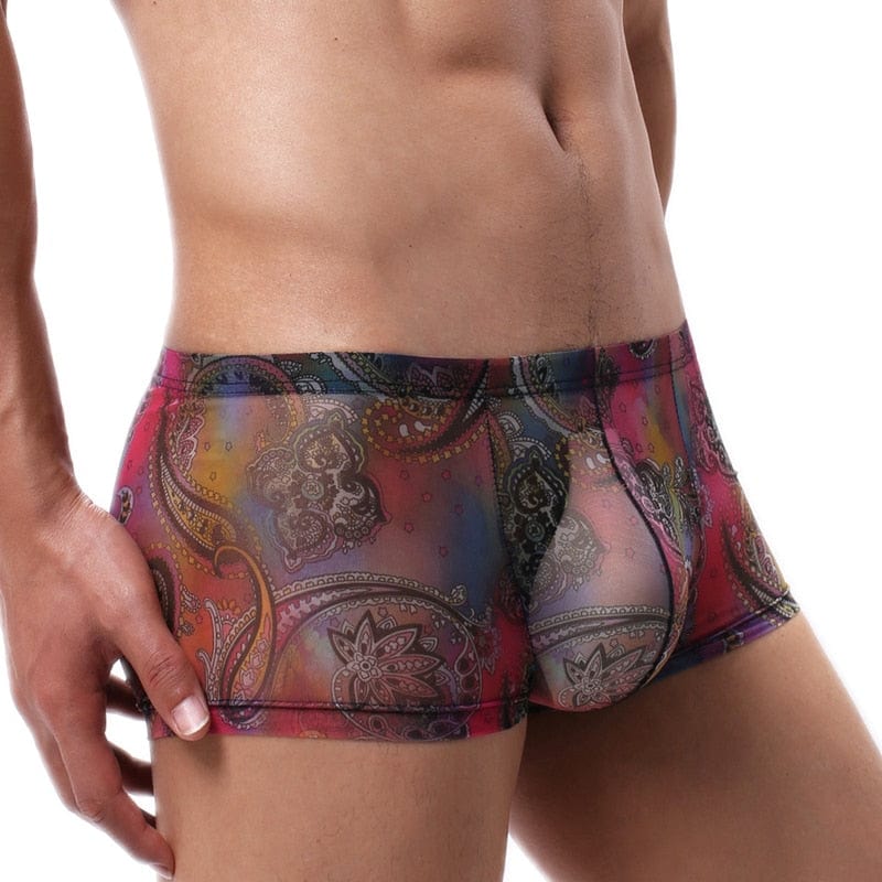 4 Pack Trippy Sheer Trunks | dmunderwear detail image 5
