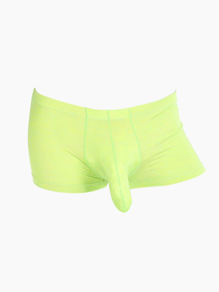 7 Pack Men's Solid Color Supportive Separated Pouch Seamless Comfort Trunks | dmunderwear detail image 13