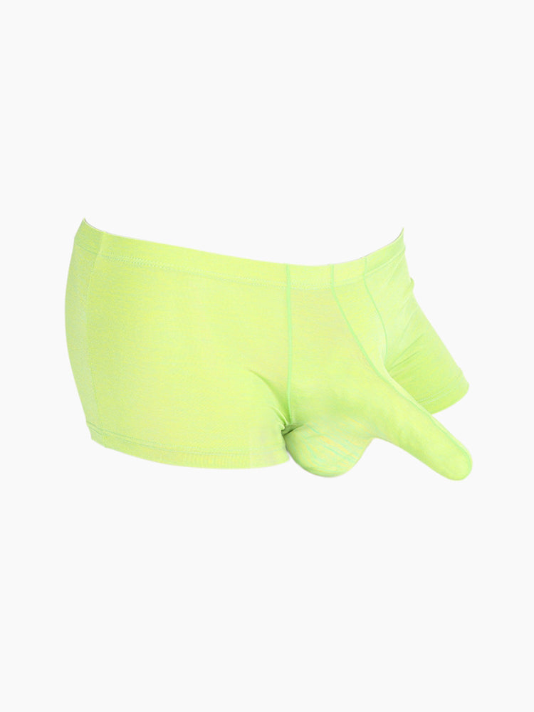 7 Pack Men's Solid Color Supportive Separated Pouch Seamless Comfort Trunks | dmunderwear detail image 14