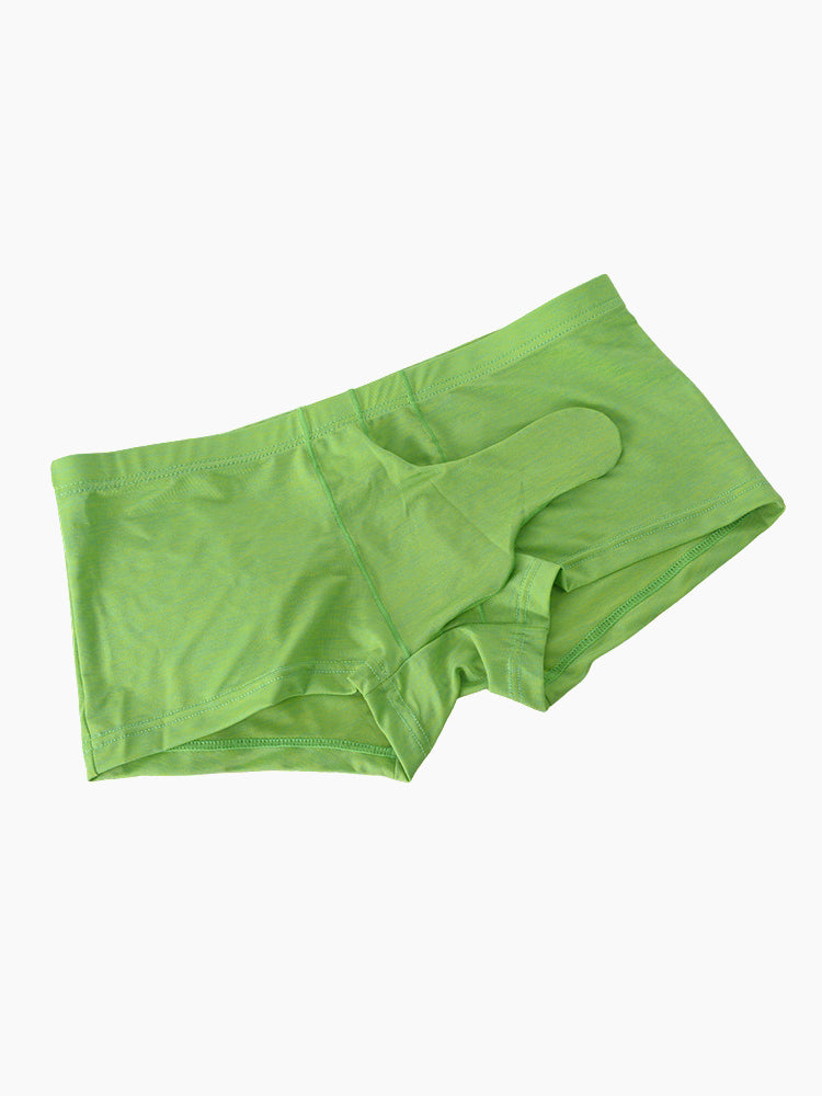 7 Pack Men's Solid Color Supportive Separated Pouch Seamless Comfort Trunks | dmunderwear detail image 16