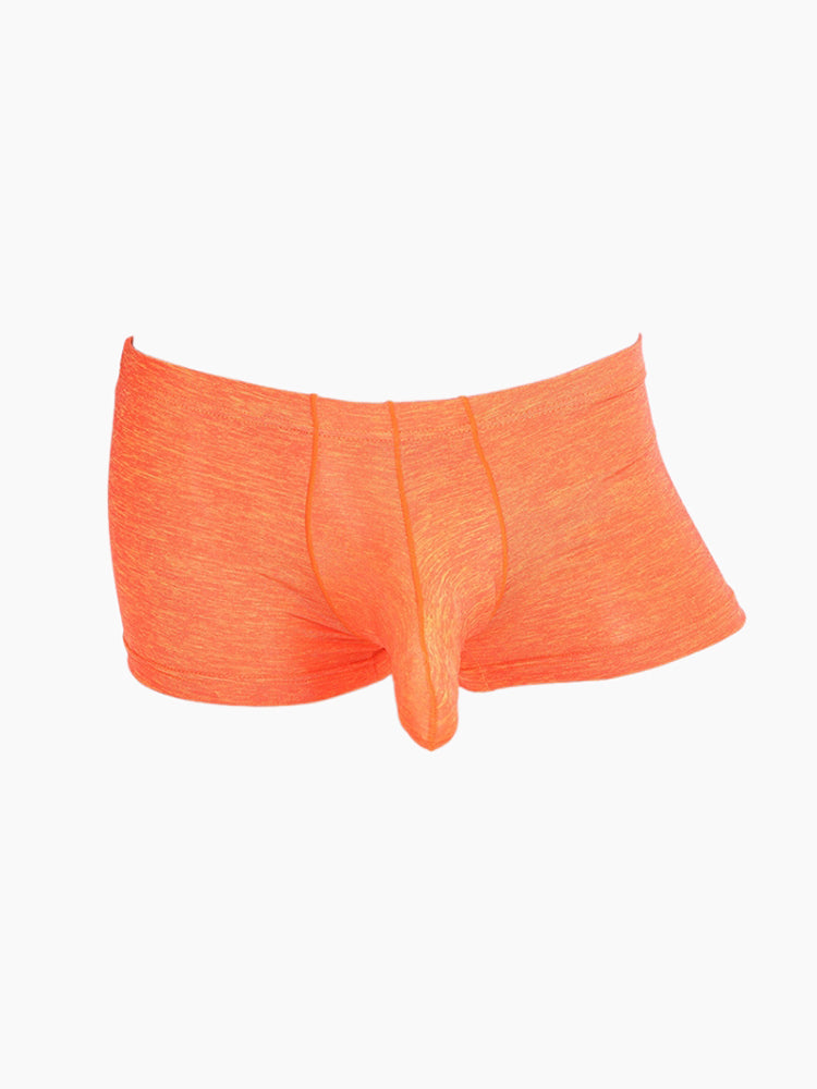 7 Pack Men's Solid Color Supportive Separated Pouch Seamless Comfort Trunks | dmunderwear detail image 17