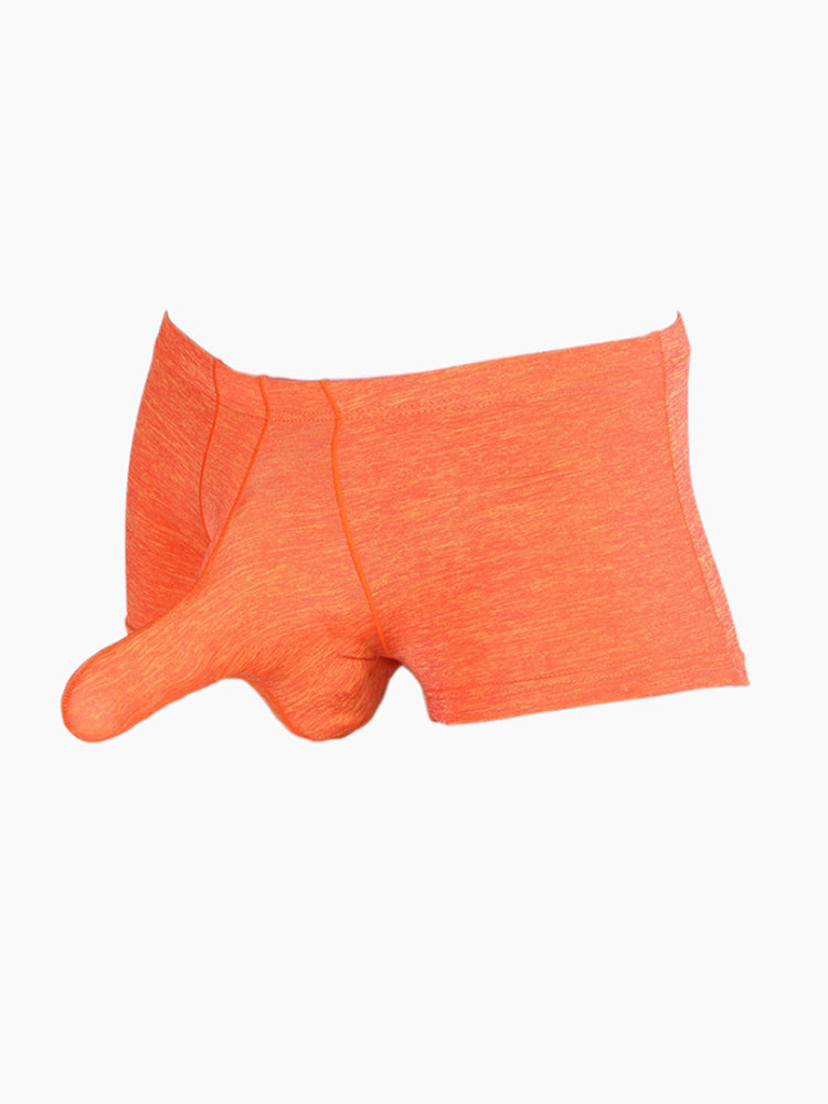 7 Pack Men's Solid Color Supportive Separated Pouch Seamless Comfort Trunks | dmunderwear detail image 18