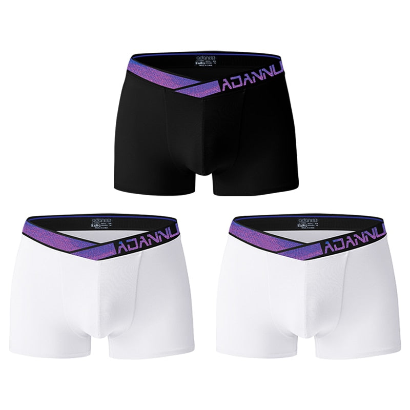 ADANNU Blue Classic Boxers (3 Pack) | dmunderwear variant image