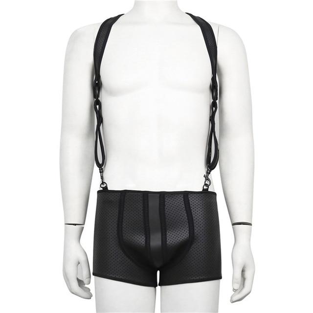Backless Fetishwear Suspenders | dmunderwear variant image