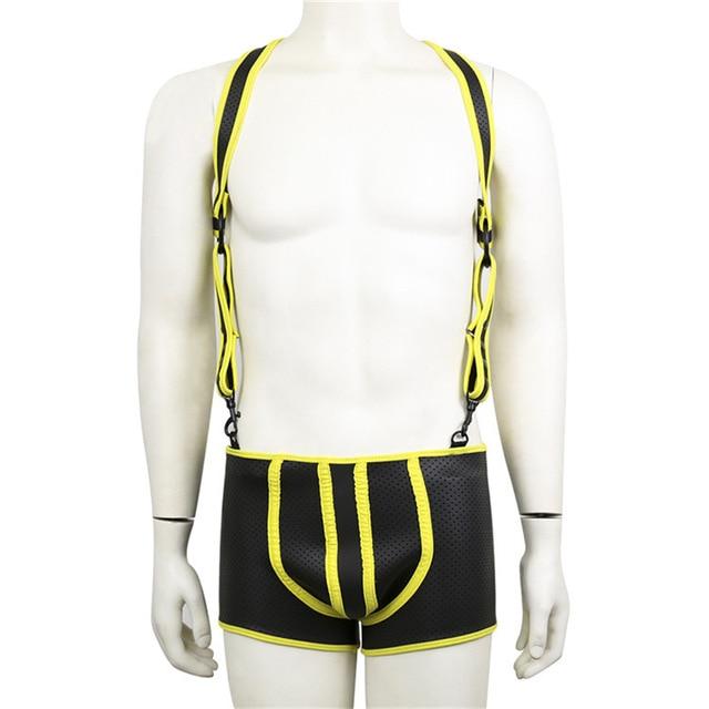 Backless Fetishwear Suspenders | dmunderwear detail image 3
