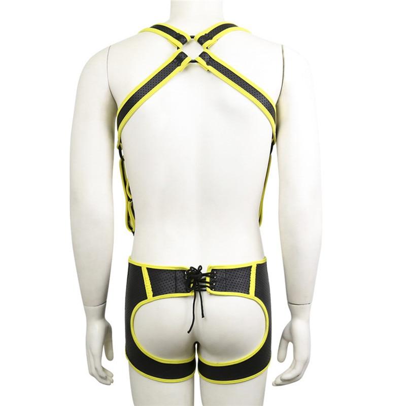 Backless Fetishwear Suspenders | dmunderwear detail image 4