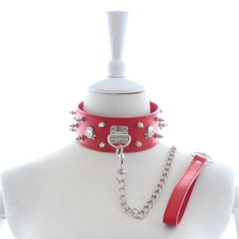 BDSM Studded Collar + Lead | dmunderwear variant image