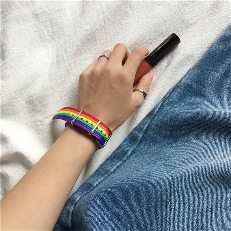 Belt Buckle Rainbow Bracelet | dmunderwear detail image 5