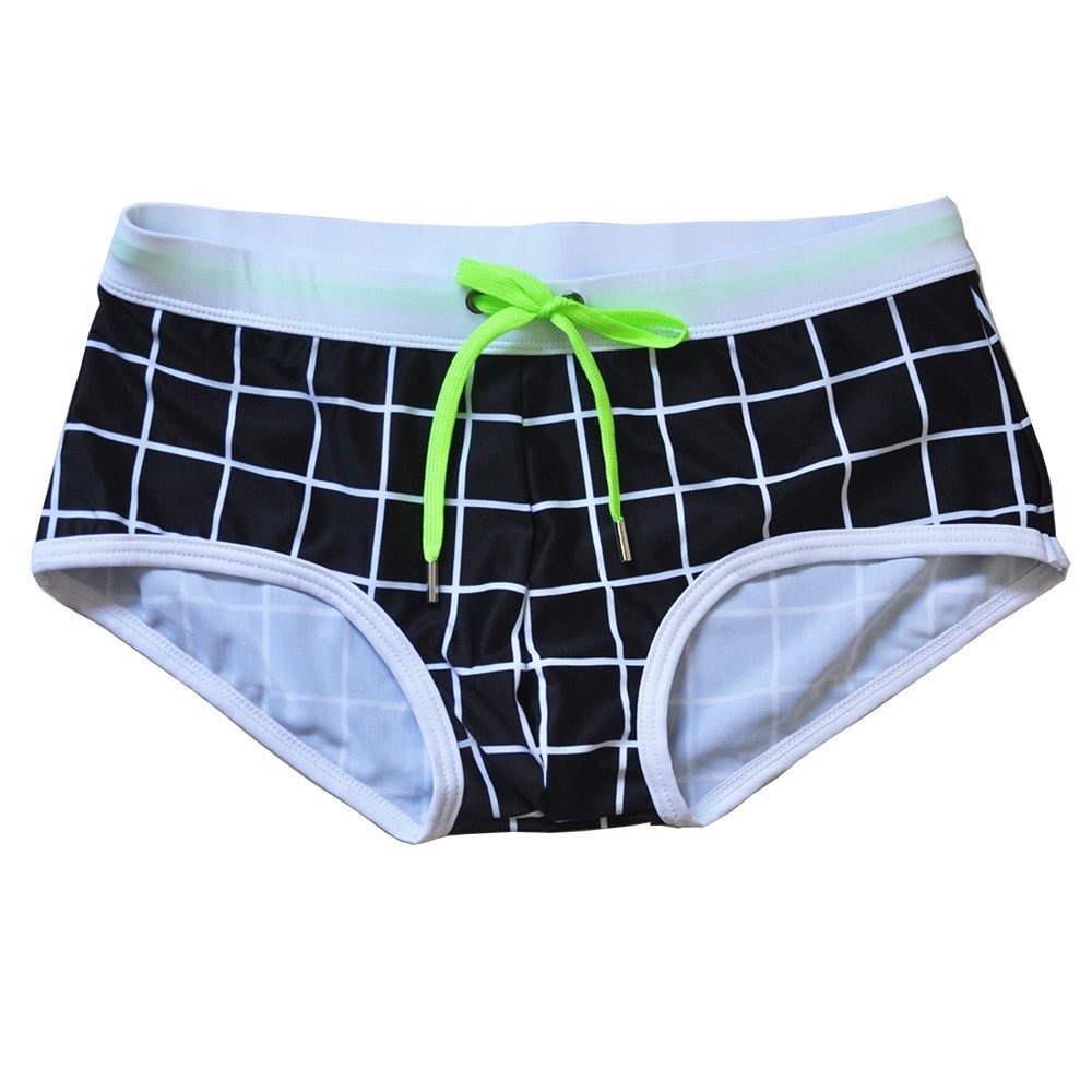 Black Squared Swim Briefs | dmunderwear product image 4
