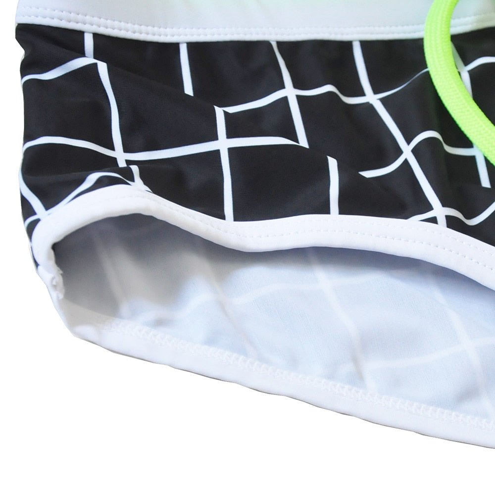 Black Squared Swim Briefs | dmunderwear product image 5
