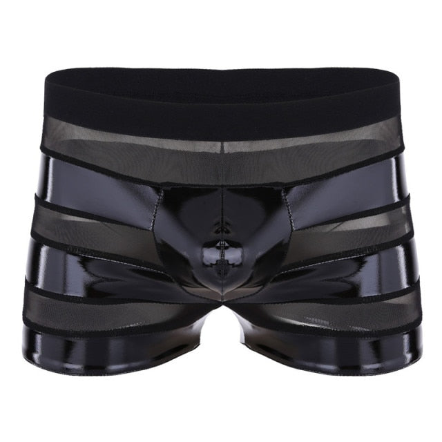 Black Wet Look Boxer Underwear | dmunderwear variant image