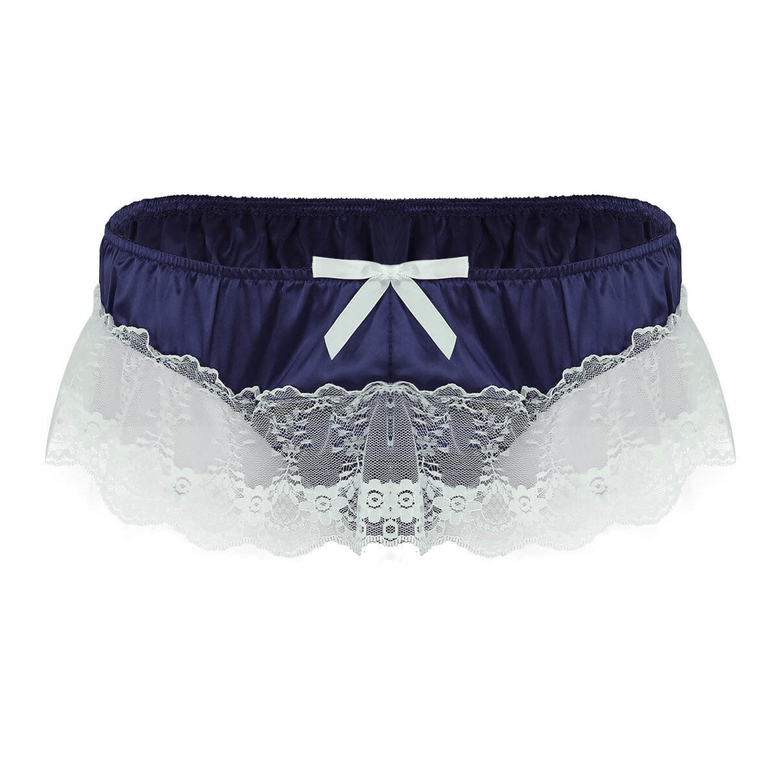 Bow & Lace Sissy Panties | dmunderwear detail image 3