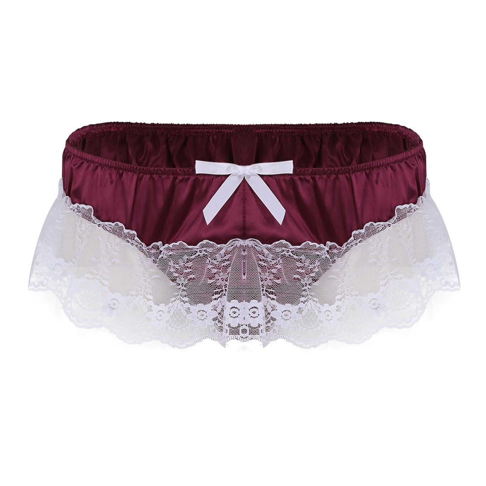 Bow & Lace Sissy Panties | dmunderwear detail image 4