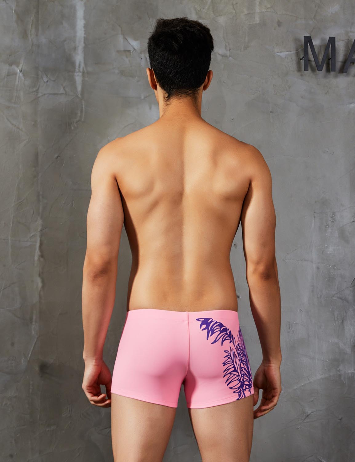 Boxer Brief Leaf Pattern Swimwear 90802 | dmunderwear detail image 20
