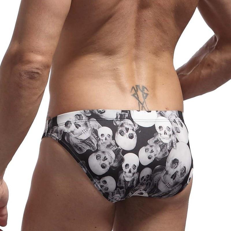 Skull Skinny Swim Briefs | dmunderwear variant image