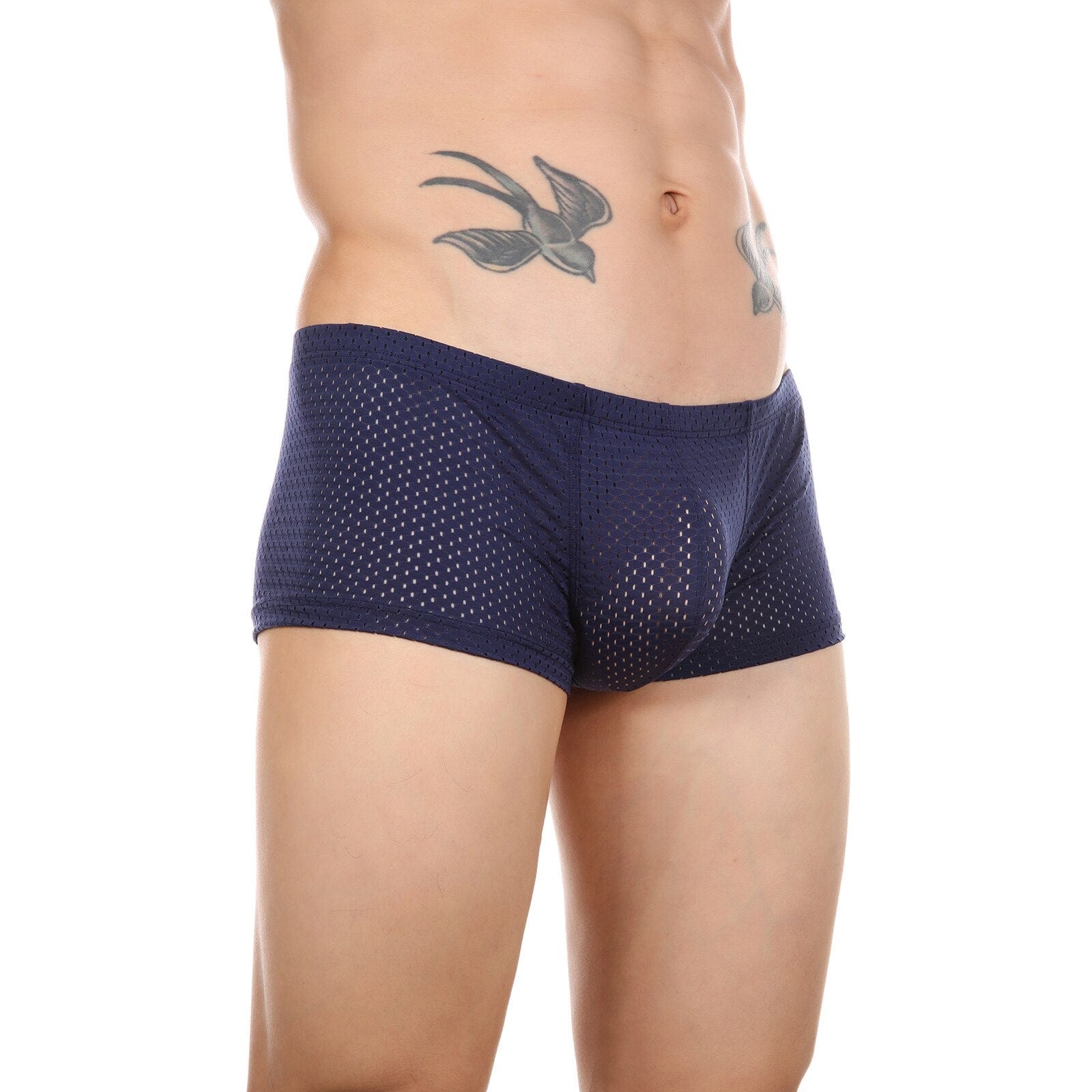 Challenger Mesh Square Trunks | dmunderwear detail image 6