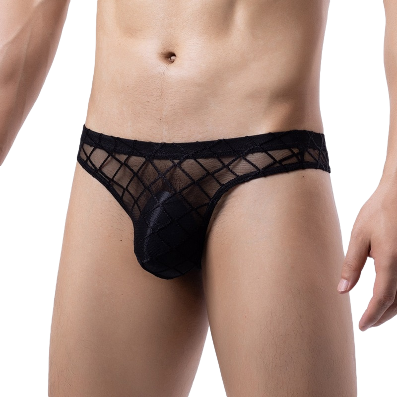 Chandelier Mesh Thong | dmunderwear