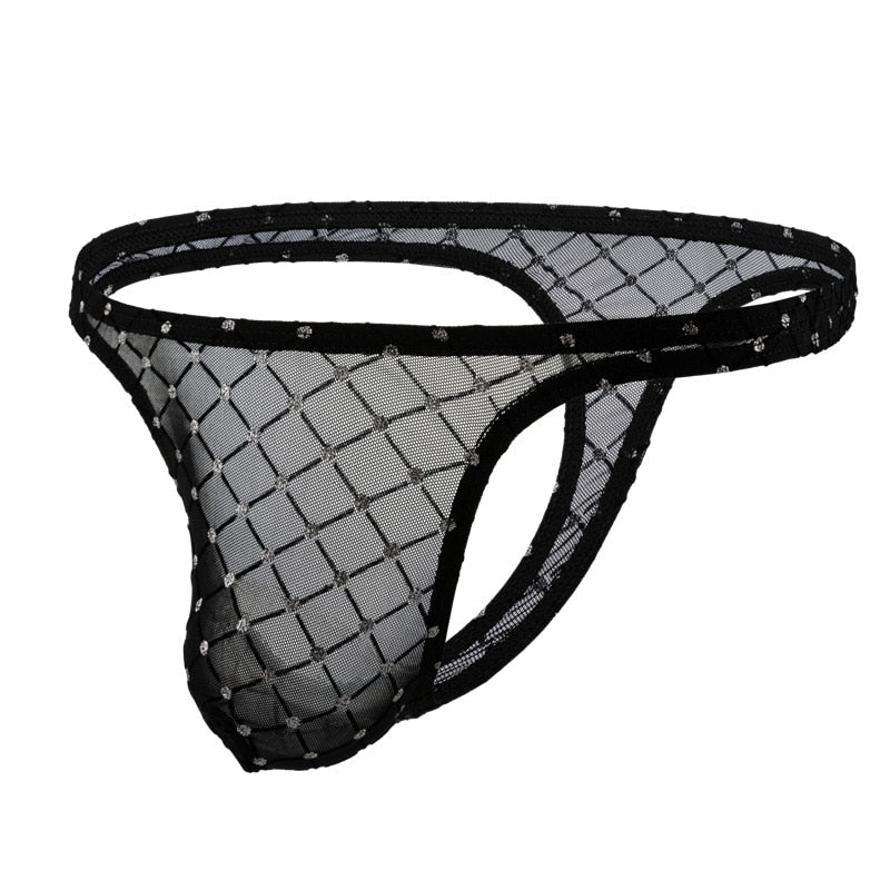 Chandelier Mesh Thong | dmunderwear detail image 6