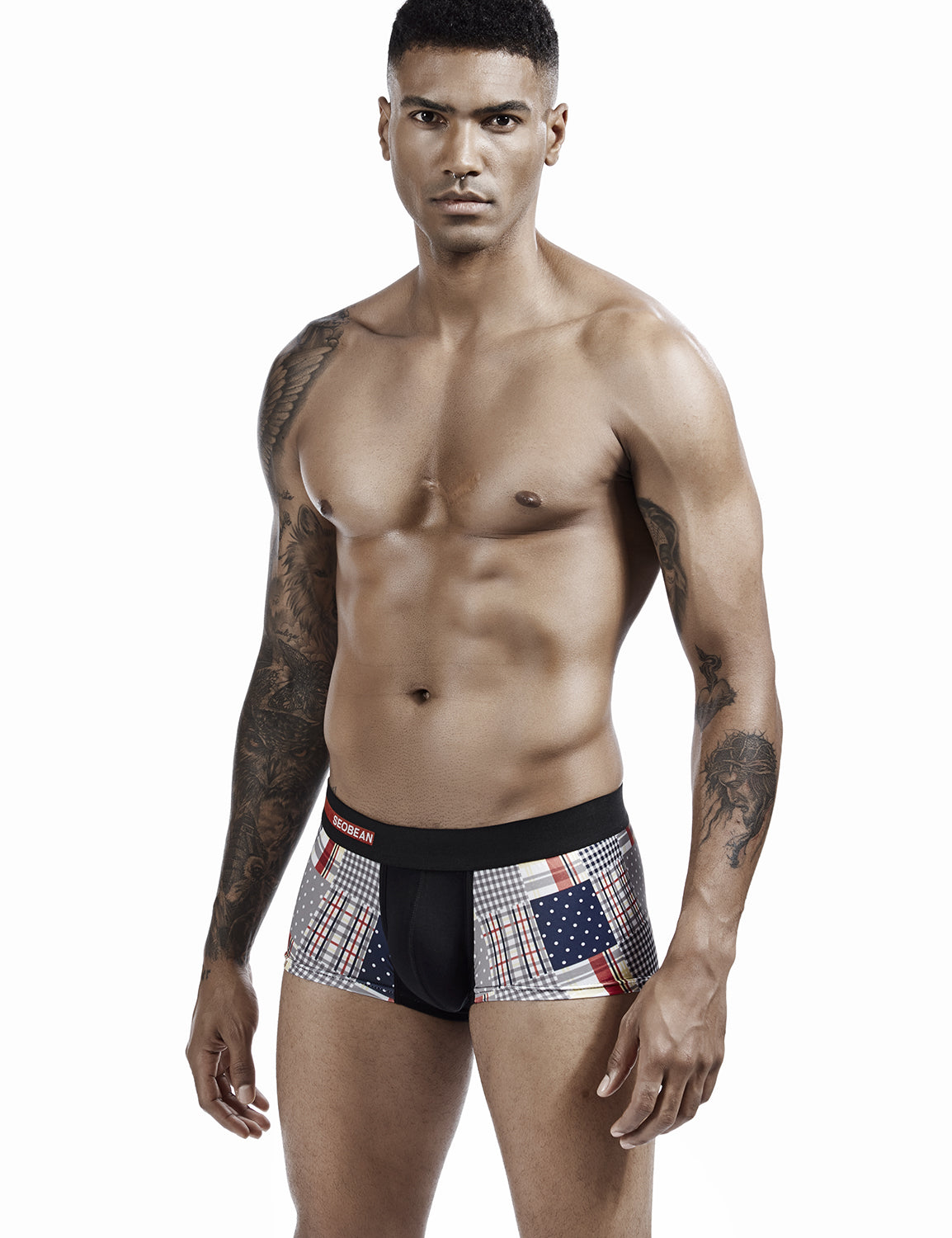 Checkered & Dot Boxer Brief 00207 | dmunderwear detail image 10