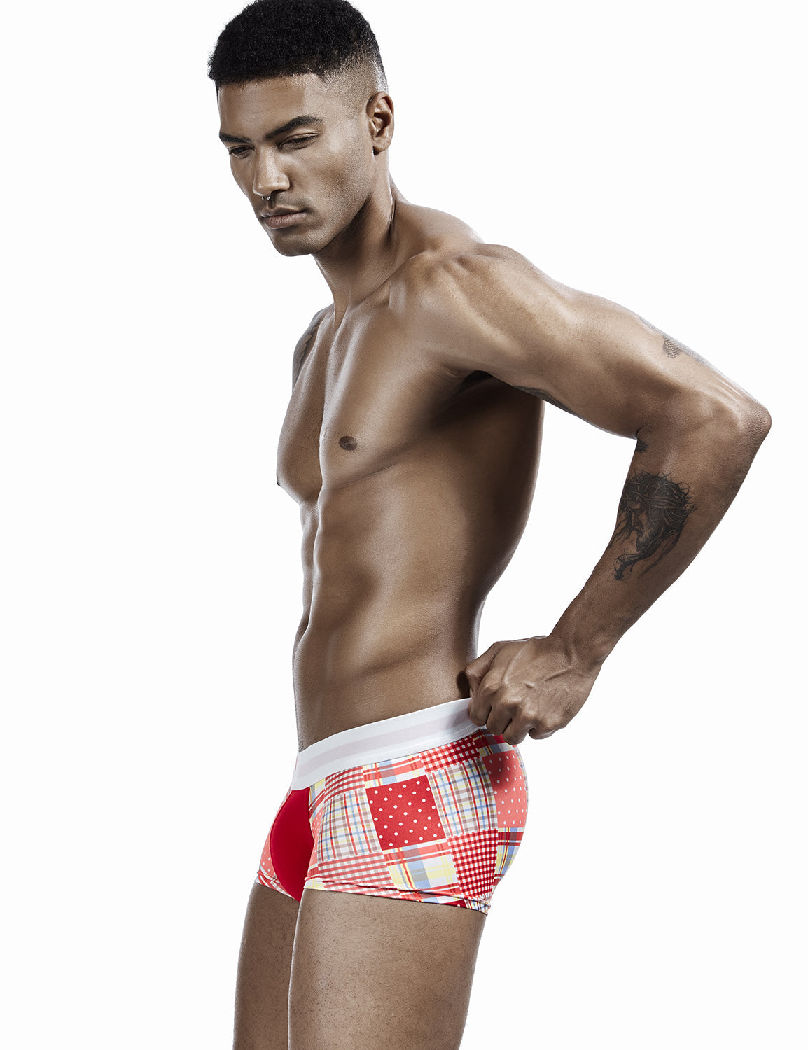 Checkered & Dot Boxer Brief 00207 | dmunderwear detail image 14