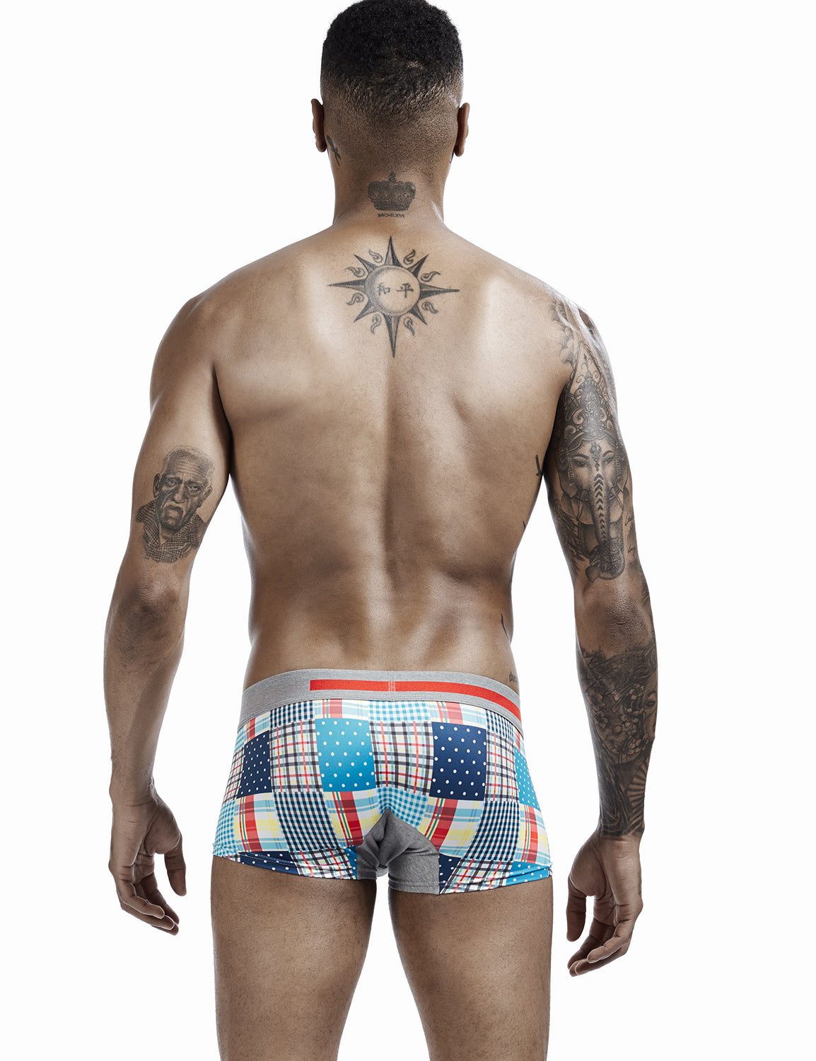 Checkered & Dot Boxer Brief 00207 | dmunderwear detail image 2