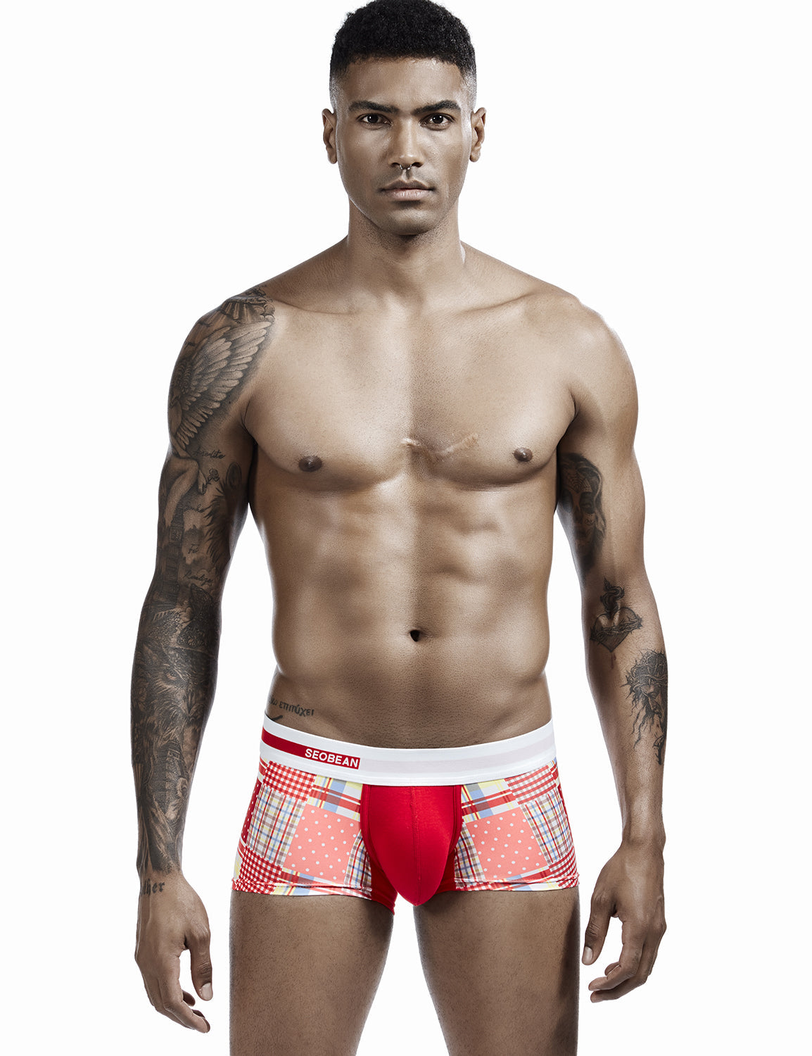 Checkered & Dot Boxer Brief 00207 | dmunderwear detail image 6