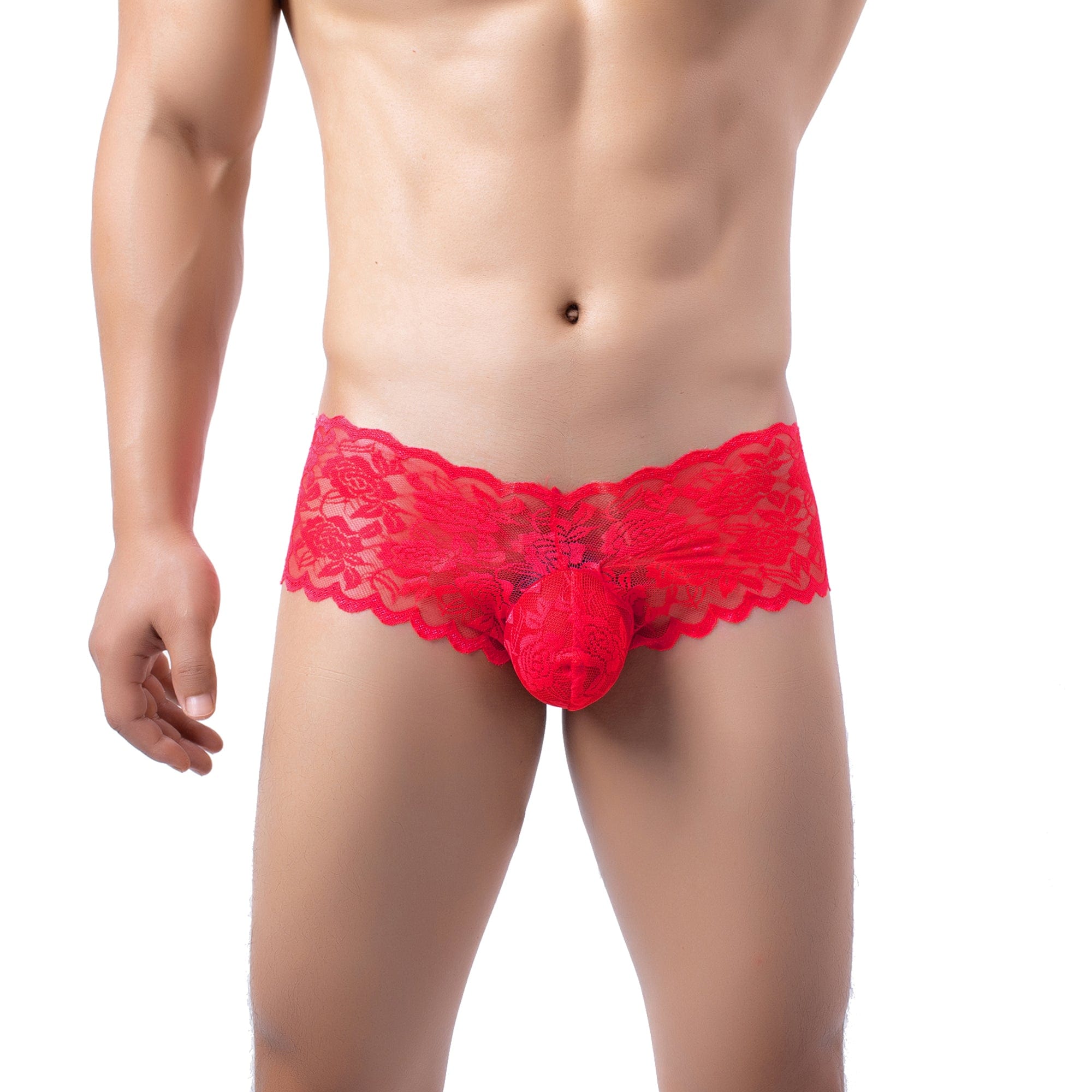 Cheeky Floral Lace Briefs | dmunderwear detail image 3