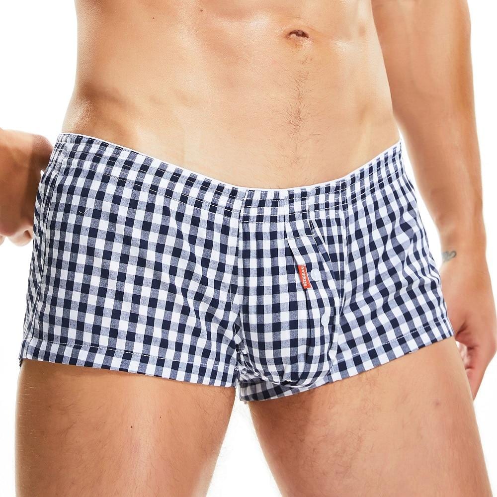 Classic Pouched Plaid Boxers | dmunderwear