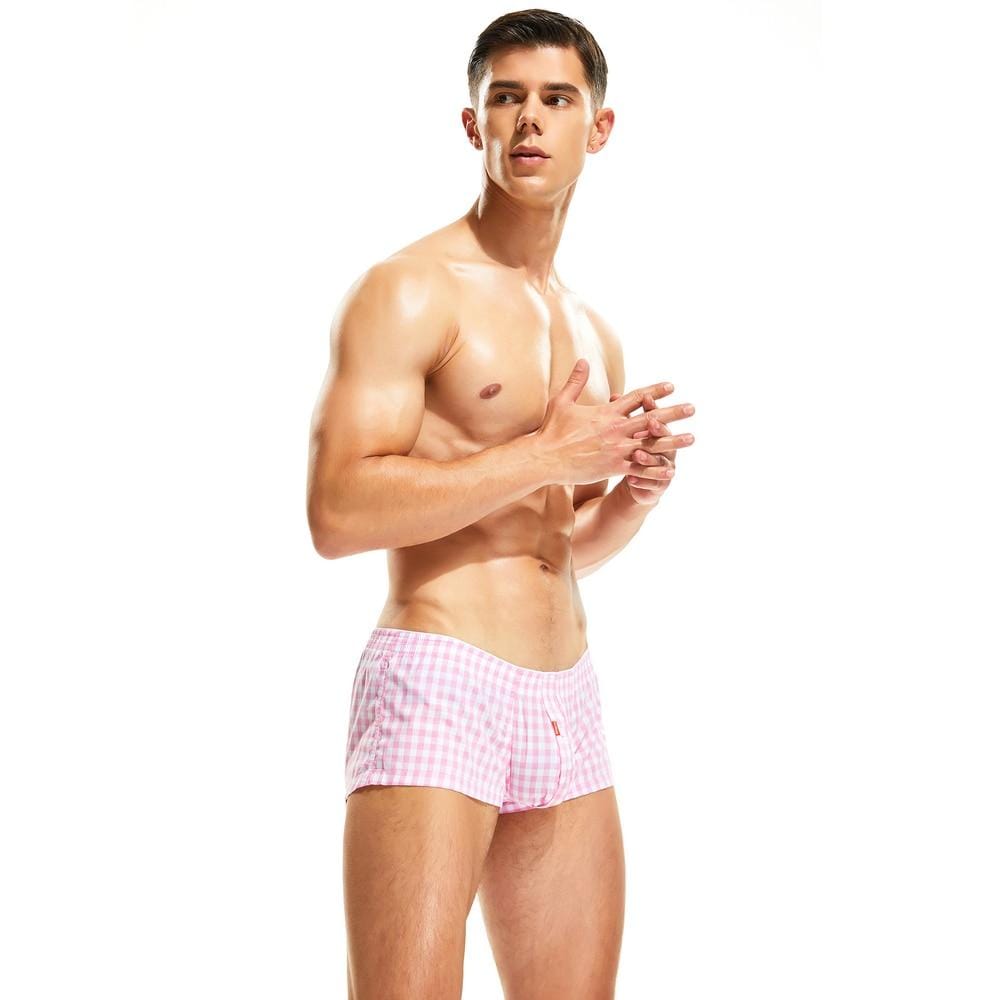 Classic Pouched Plaid Boxers | dmunderwear detail image 6