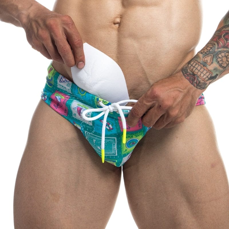 Padded Swim Briefs - 11 Designs | dmunderwear detail image 12