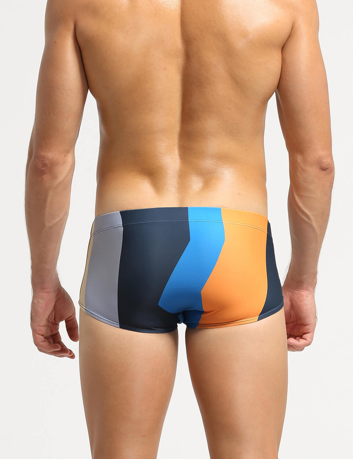 Color Block Boxer Briefs Swim 10801 | dmunderwear detail image 2