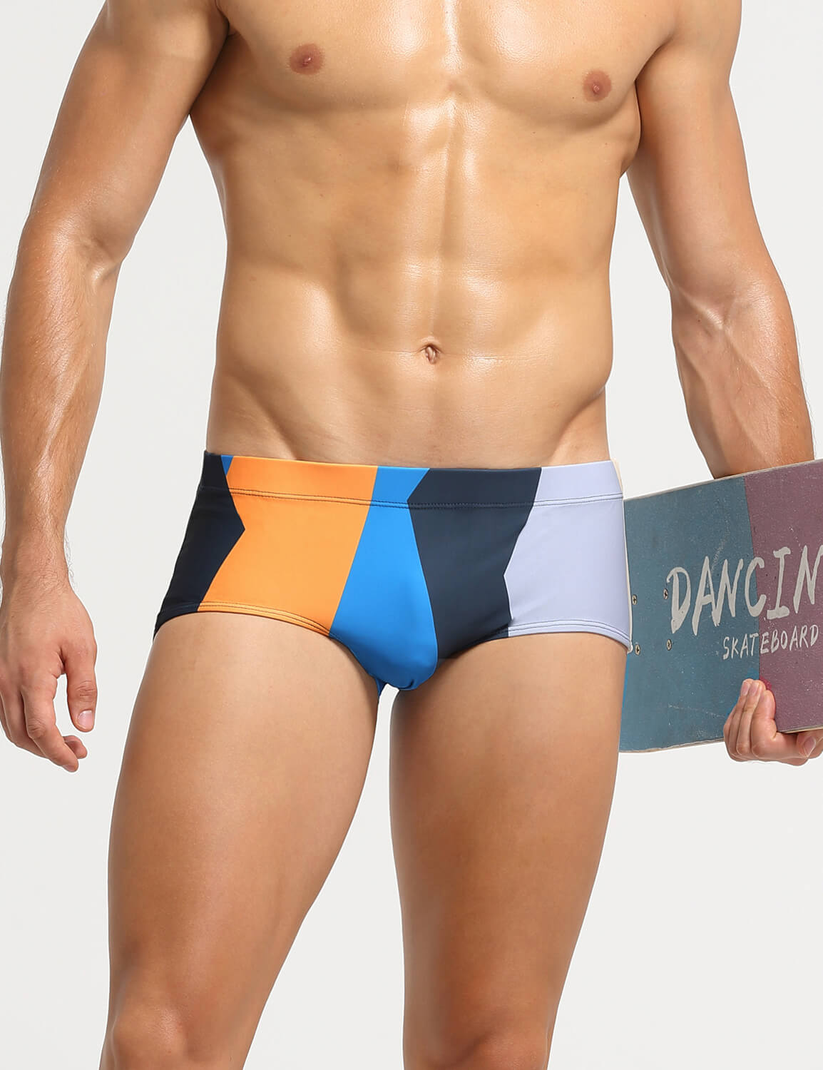 Color Block Boxer Briefs Swim 10801 | dmunderwear detail image 5