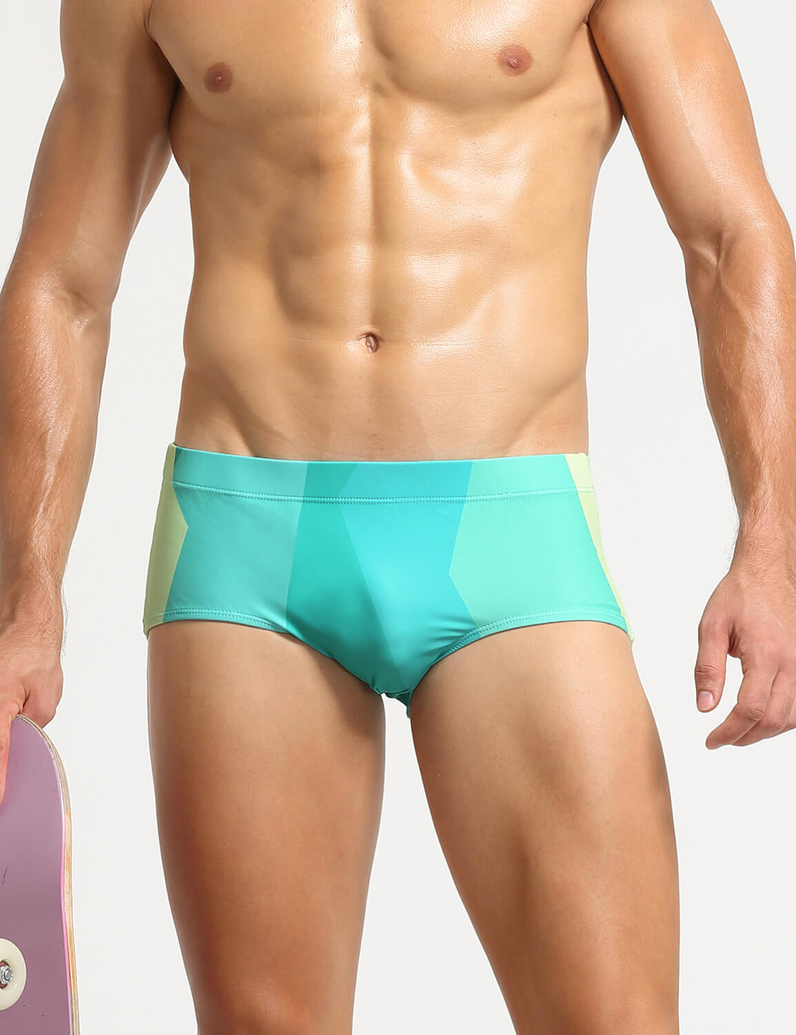 Color Block Boxer Briefs Swim 10801 | dmunderwear detail image 7