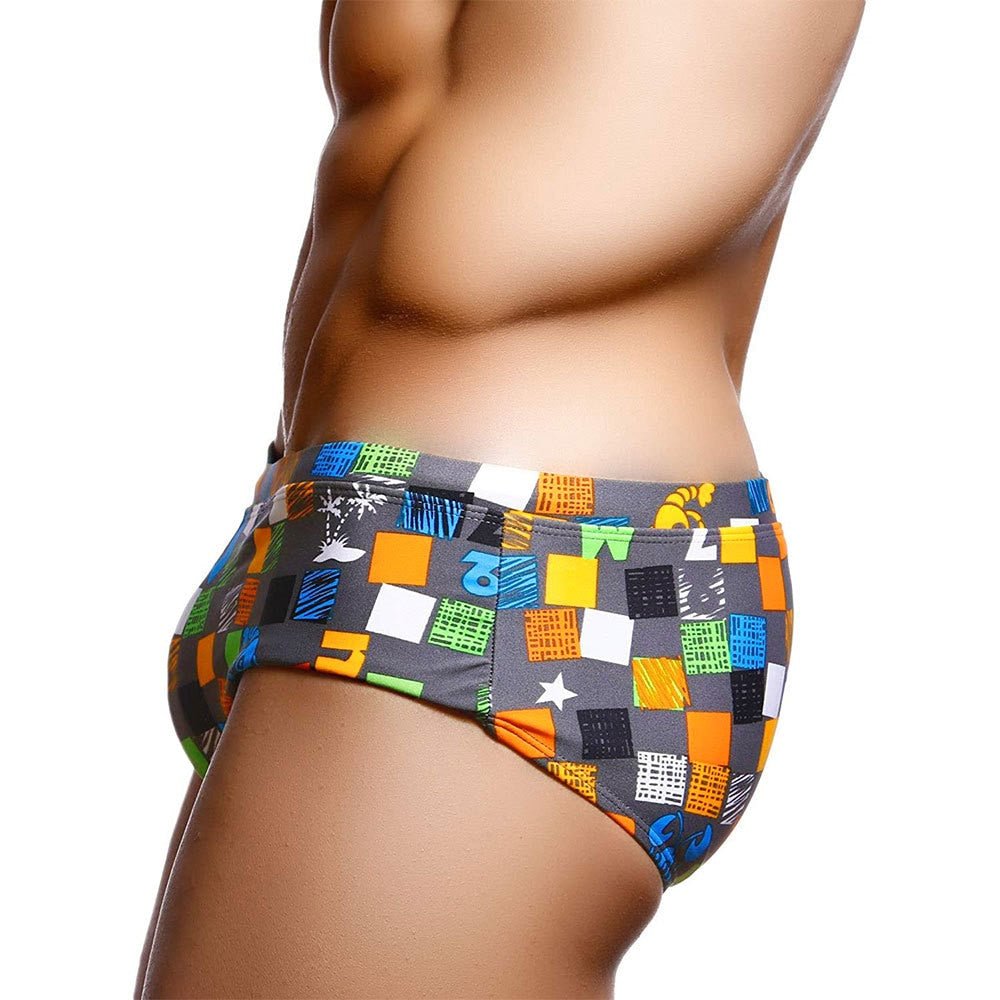 Color Square Swim Trunks | dmunderwear detail image 4