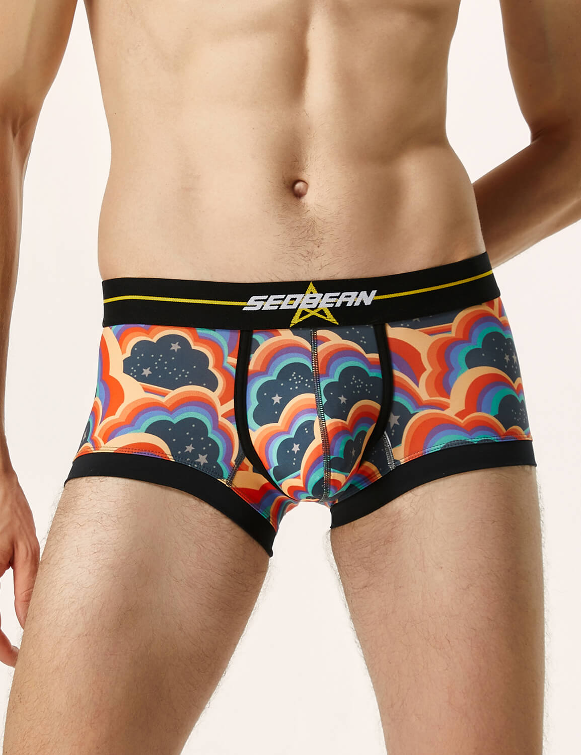 Colored Clouds Boxer Brief 220203 | dmunderwear detail image 3