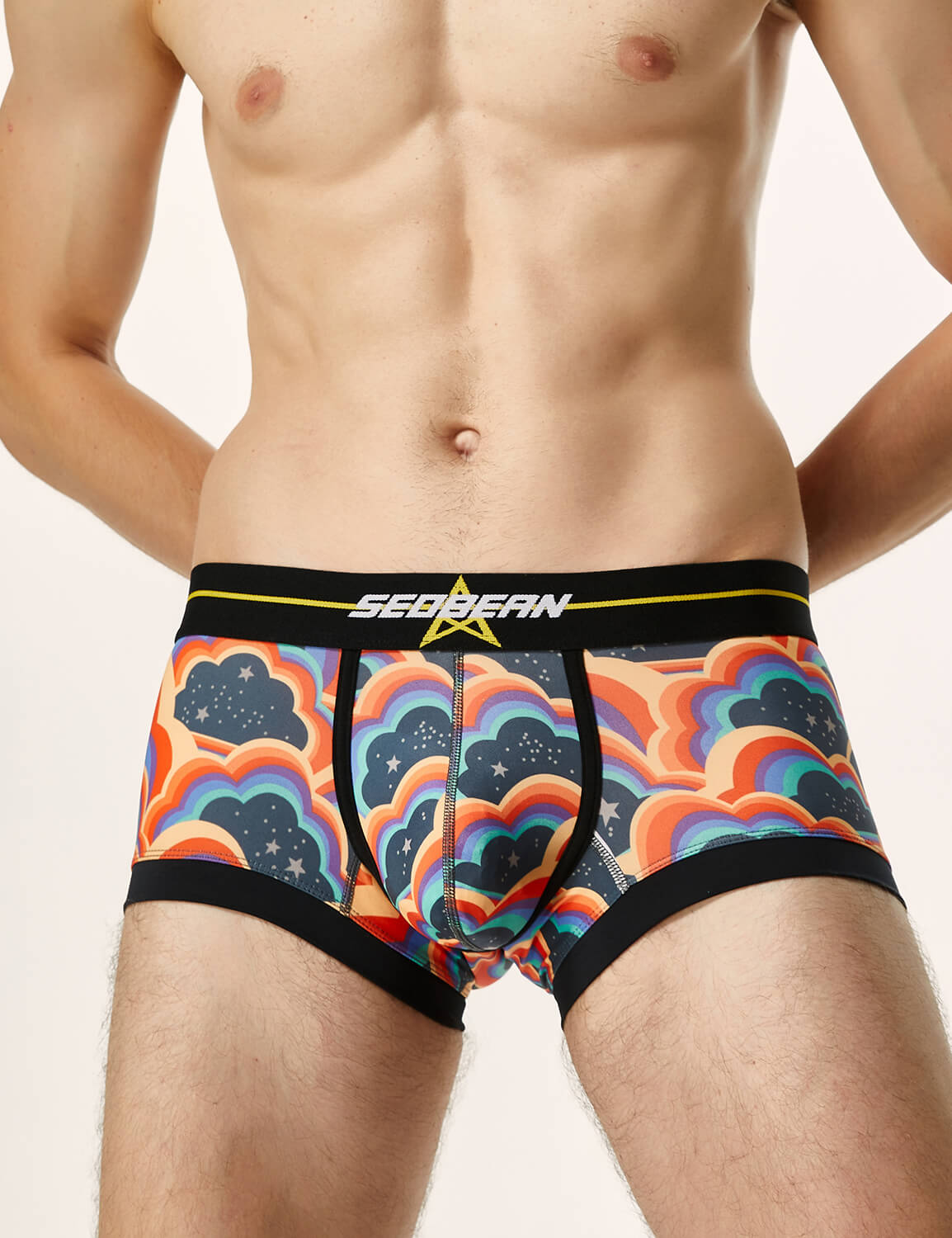 Colored Clouds Boxer Brief 220203 | dmunderwear detail image 4