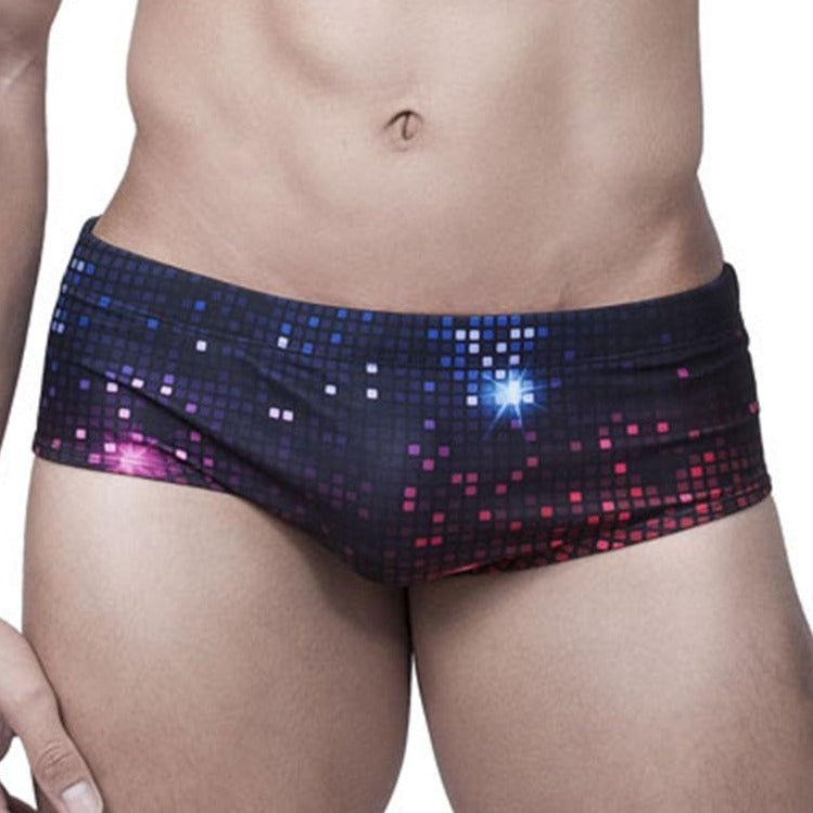 Cosmic Square Swim Briefs | dmunderwear