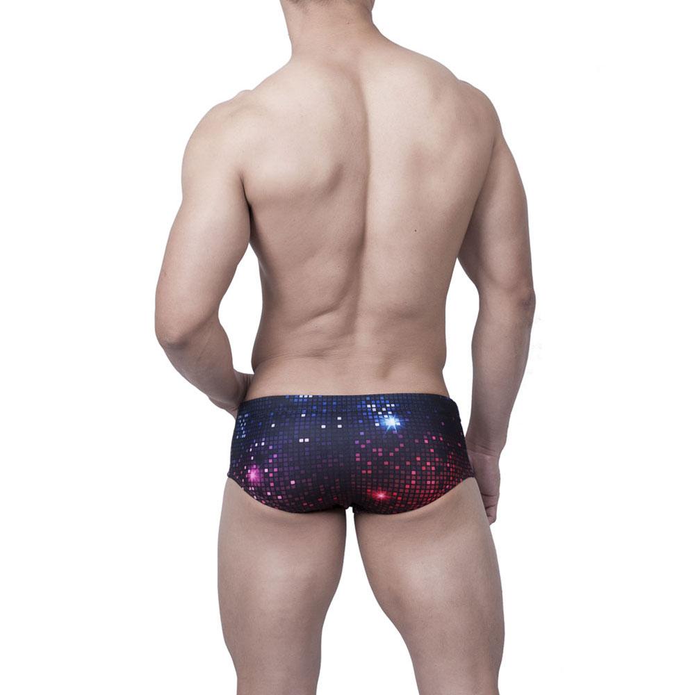 Cosmic Square Swim Briefs | dmunderwear detail image 2