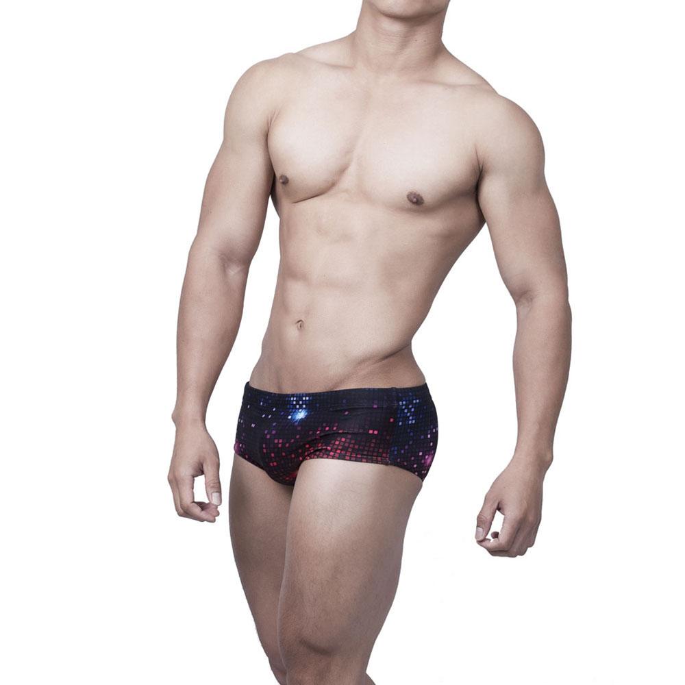 Cosmic Square Swim Briefs | dmunderwear detail image 3
