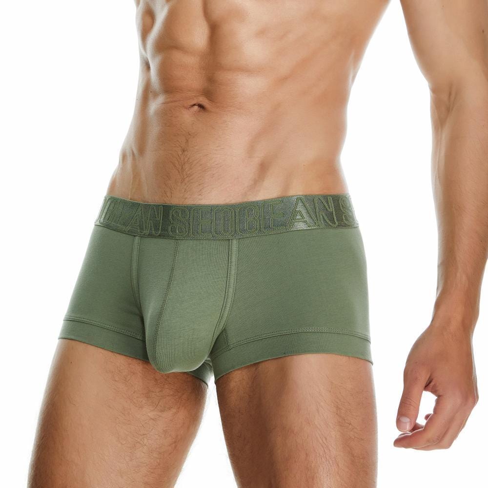 Cozy Pouched Cotton Trunks | dmunderwear detail image 12
