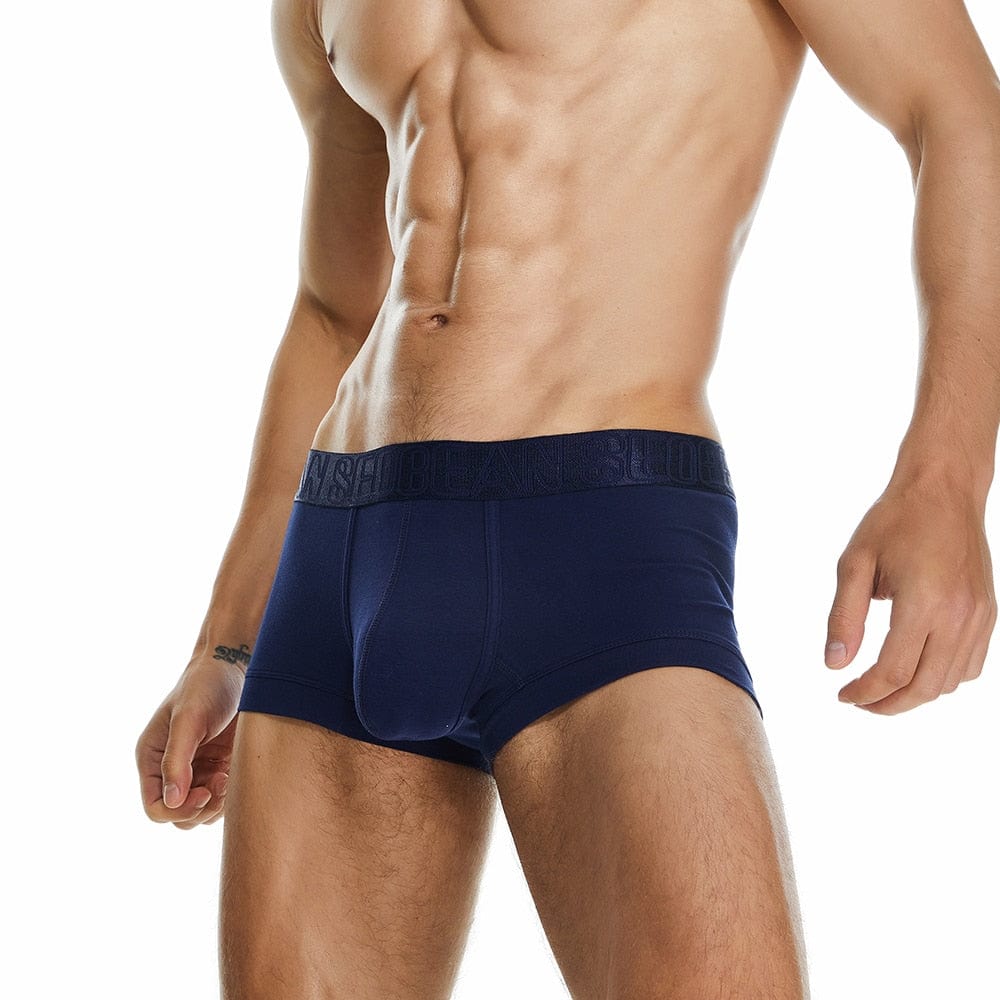 Cozy Pouched Cotton Trunks | dmunderwear detail image 18