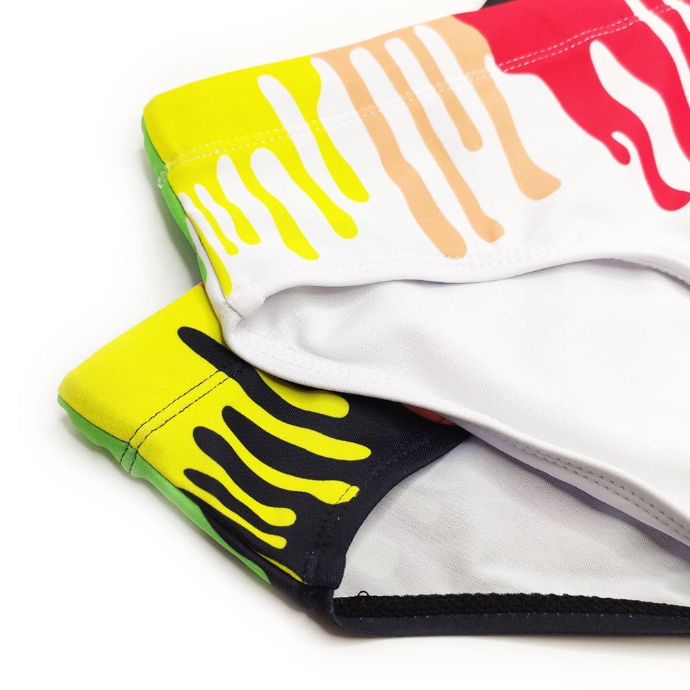 Crayon Graffiti Swim Briefs | dmunderwear detail image 11