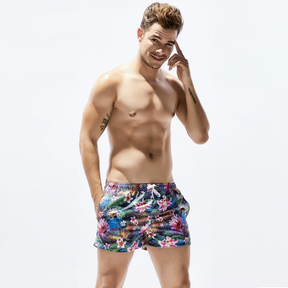 Dark Floral Board Shorts | dmunderwear detail image 4