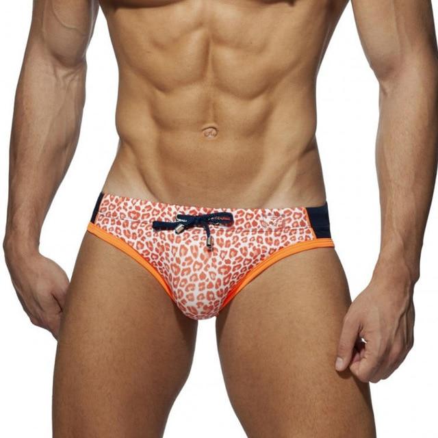 Desmiit Bowtie Tiger Print Swim Briefs | dmunderwear detail image 5