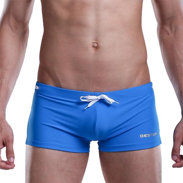 Desmiit Color Tie Square Cut Swim Trunks | dmunderwear detail image 3
