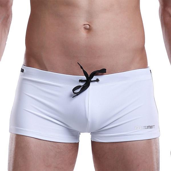 Desmiit Color Tie Square Cut Swim Trunks | dmunderwear detail image 4