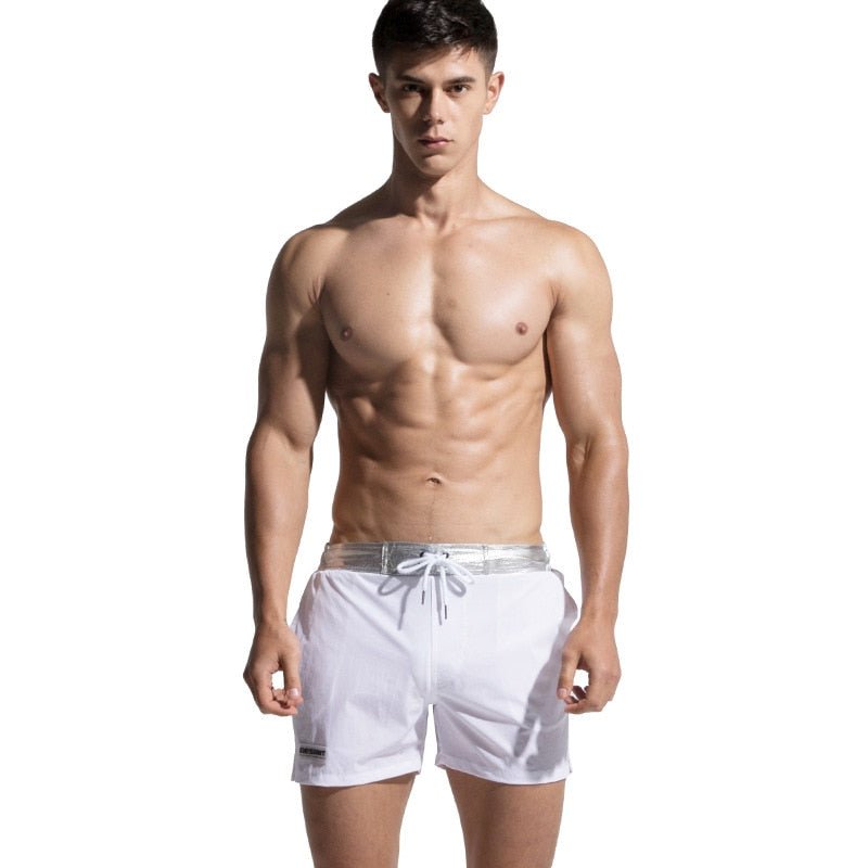 Desmiit Metallic Band Board Shorts | dmunderwear detail image 3