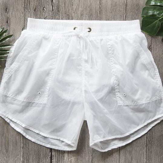 Desmiit See-Through Board Shorts | dmunderwear detail image 4